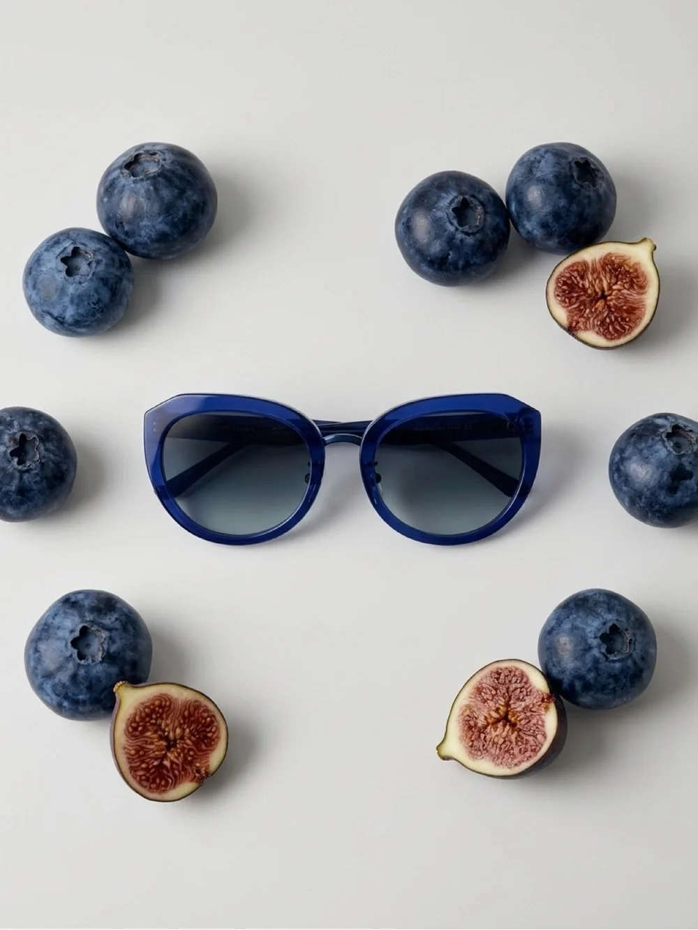 Tory Burch Blue Round Frame Women's Sunglasses
